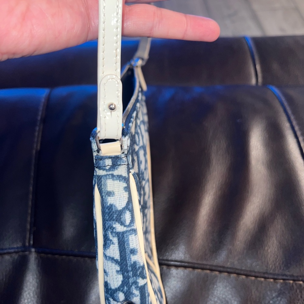 100% Auth. Dior Trotter Saddle Bag Navy - Picture 5 of 13